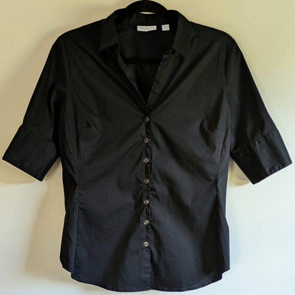 NY & Co Short Sleeve Button Down Shirt